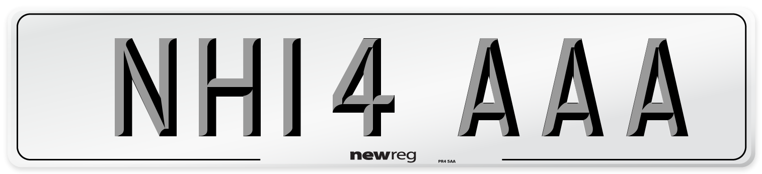 NH14 AAA Number Plate from New Reg